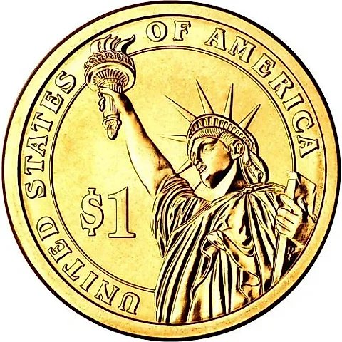 1 доллар 2014, Франклин Рузвельт [США] — 1
