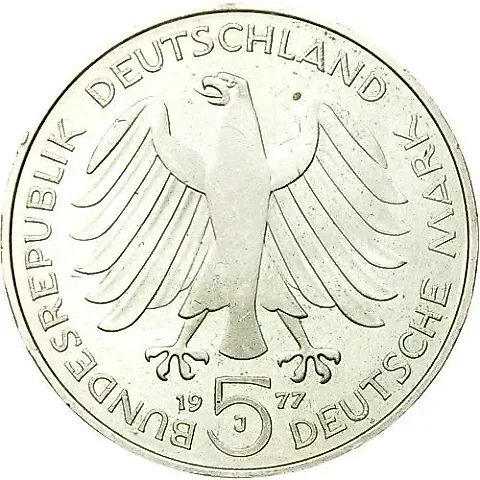 5 Marks 1977, Gauss [Germany / FRG] — 1