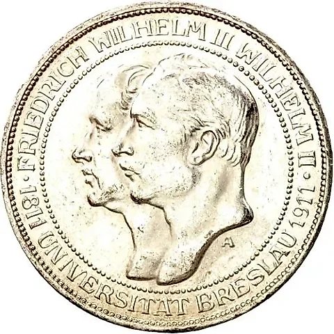 3 марки 1911, A, университет [Германия / Германская Империя] — 1