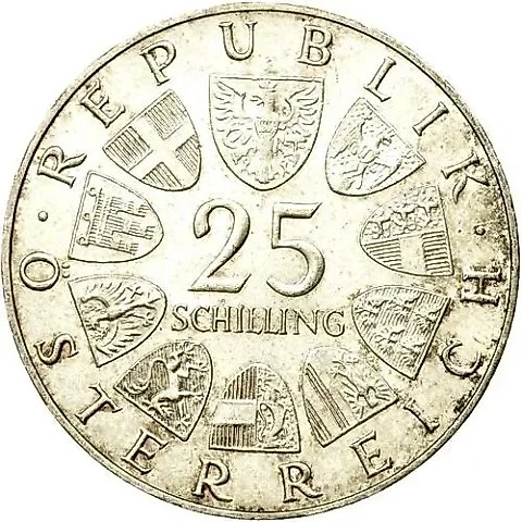 25 Schillings 1967, 250th Anniversary of the Birth of Maria Theresa [Austria] — 1
