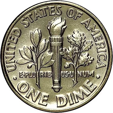 10 Cents 1988, P [USA] — 1