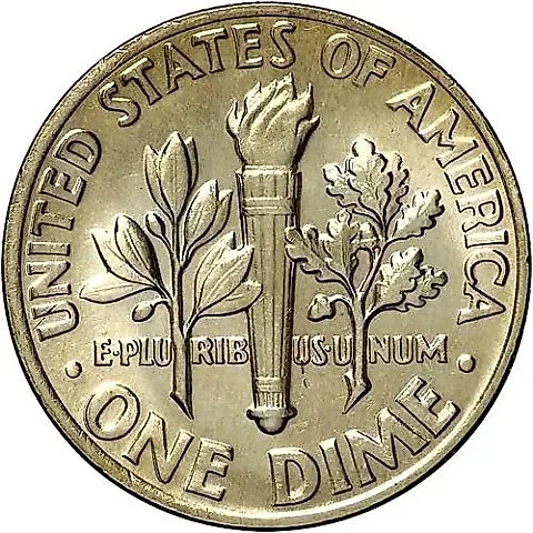 10 Cents 1977, No Mint Mark [USA] — 1
