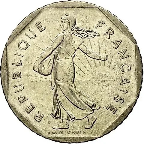 2 Francs 1979 [France] — 1