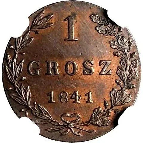1 грош 1841, MW — 1