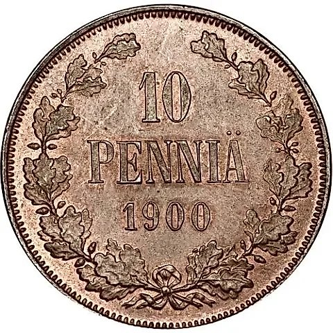 10 Pennia 1900 — 1
