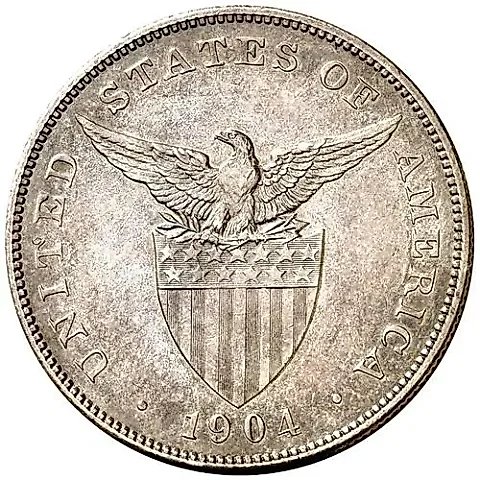 1 песо 1904, без обозначения монетного двора [Филиппины] — 1