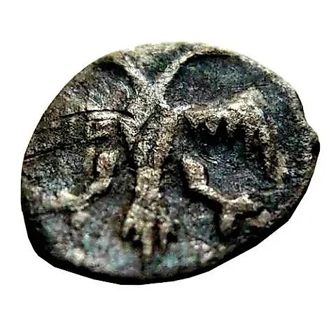 полушка Алексея Михайловича 1645-1676, двуглавый орел — 1