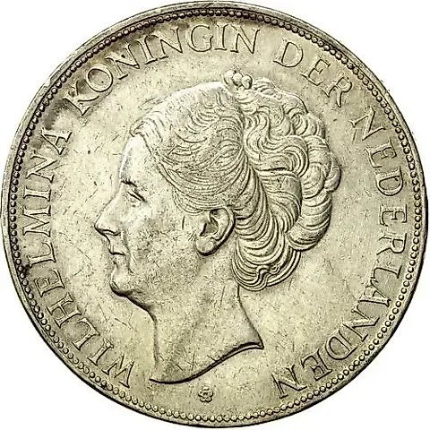 2 1/2 гульдена 1930 [Нидерланды] — 1