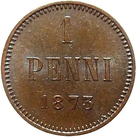 1 Penni 1873 — 1