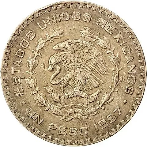 1 песо 1957 [Мексика] — 1