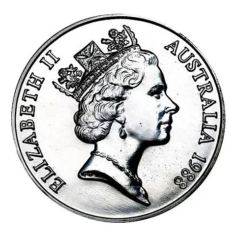 10 долларов 1988, 200 лет высадке Артура Филлипа [Австралия] — 1