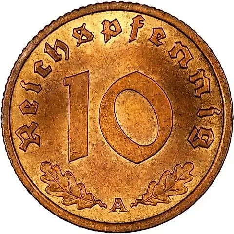 10 Reichspfennigs 1937 [Germany / Third Reich] — 1