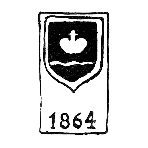 Kaluga City Hallmark of 1864 "Imperial Crown over a Wavy Bar"