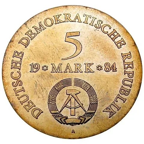 5 Marks 1984, Lützow [Germany / GDR] — 1