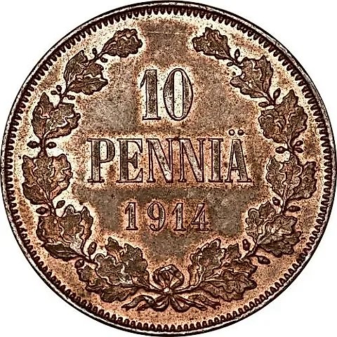 10 Pennia 1914 — 1
