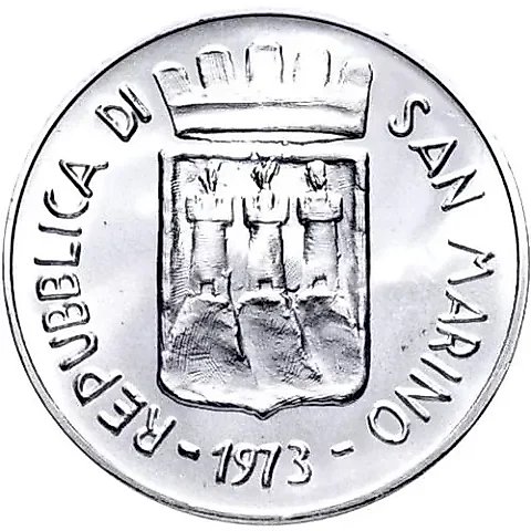 500 Lire 1973 [San Marino] — 1