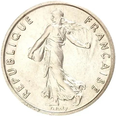 1/2 франка 1965 [Франция] — 1