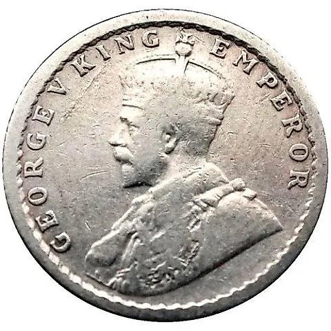 1/4 Rupee 1919, without mint mark [India / British India] — 1