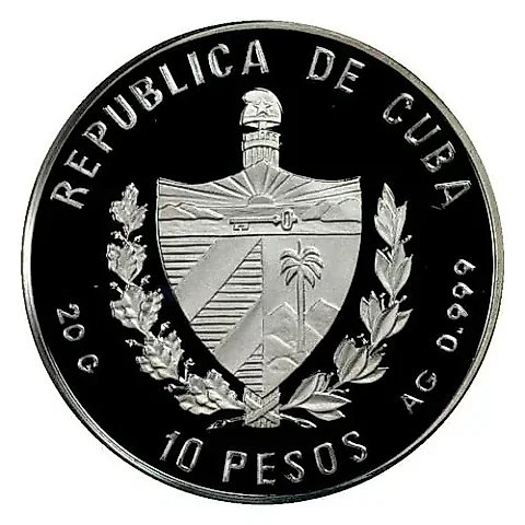 10 Pesos 1994, Boxing [Cuba] Proof — 1