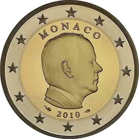 2 Euro 2010, Regular Mintage Monaco [Monaco] Proof — 2