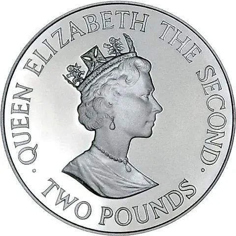 2 фунта 1993, 40 лет коронации королевы Елизаветы II [Джерси] Proof — 1