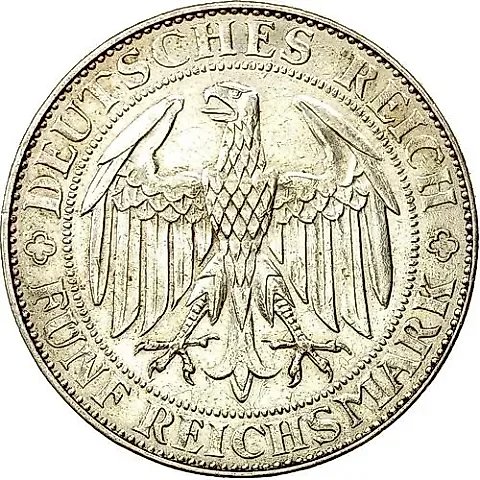5 Reichsmarks 1929, Meissen [Germany] — 1
