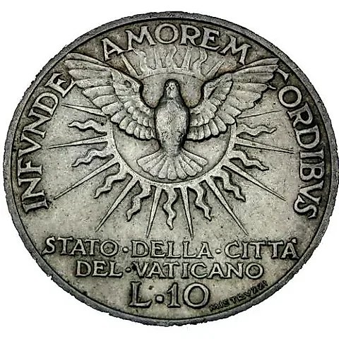10 лир 1939, Вакантный престол [Ватикан] — 2
