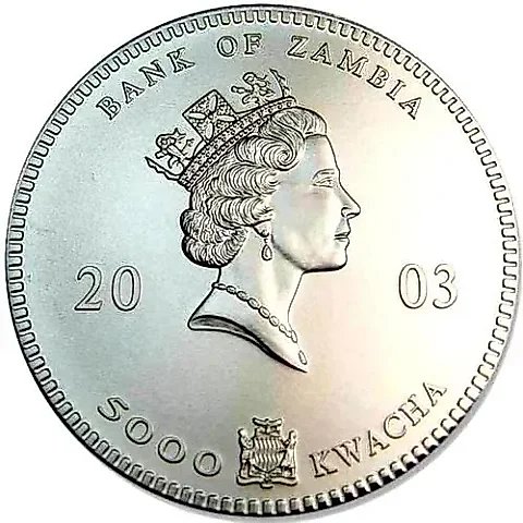 5000 квач 2003, Дикая природа Африки - Слоны [Замбия] — 1