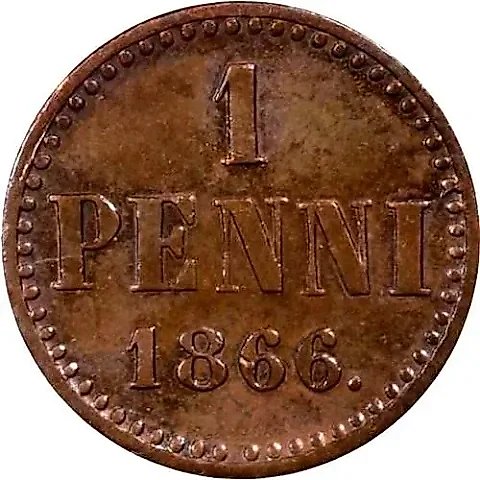 1 Penni 1866 — 1