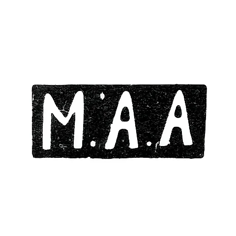 Master's Mark of Matrena Andreevna Andreeva - Moscow - initials "M.A.A" - 1894-1908