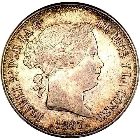 2 Escudos 1867 [Spain] — 1