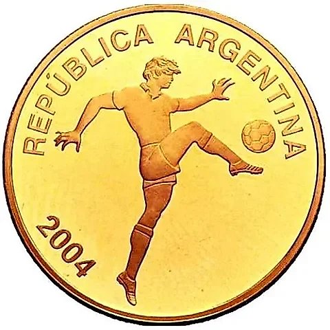 10 Pesos 2004, - XVIII FIFA World Cup in Germany 2006 [Argentina] Proof — 1