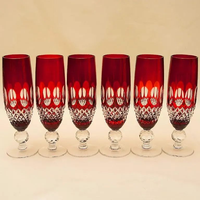 «Рубиновый Хрусталь» - Бокалы для Шампанского DOROTHEENHUTTE Германия