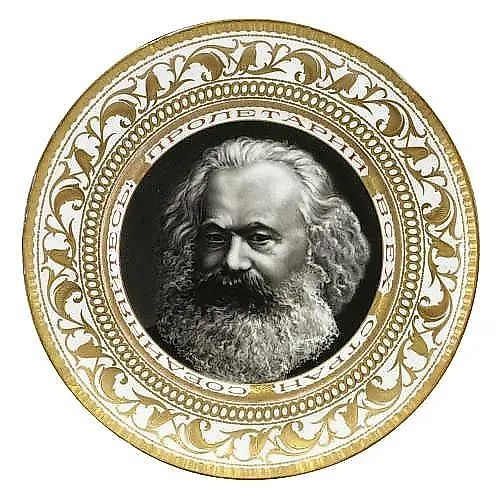 Большая советская фарфоровая тарелка, фабрика фарфора 