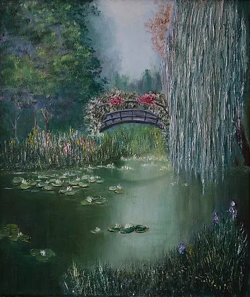 Pond, canvas/oil