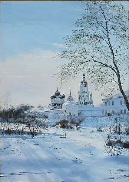 Толгский монастырь масло,холст 