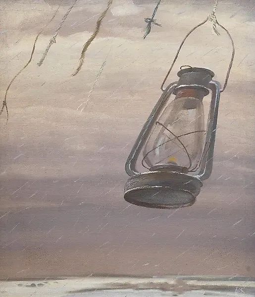 Последний фонарь масло, холст 