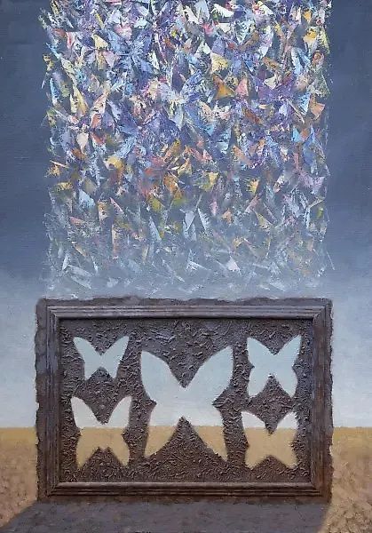 Опустевший гербарий масло, холст 