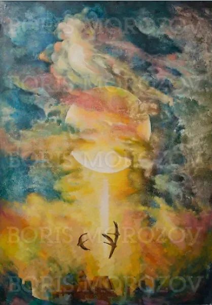 «Журавли» Бумага/Ватман / Акварель