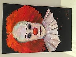 Клоун Акрил, холст