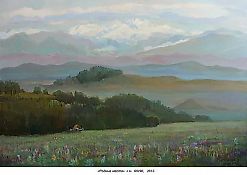 Родные места холст, масло