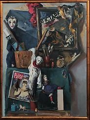 Натюрморт С Куклами холст,масло