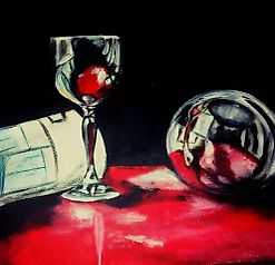 Бокал Ватман, масло