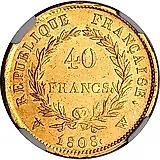 40 франков 1808, Наполеон I, двойной наполеондор [Франция]