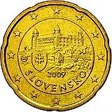 20 евроцентов 2009-2019 [Словакия]