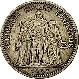 5 франков 1871, A, Геркулес [Франция]