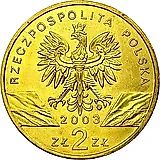 2 злотых 2003, угорь [Польша]