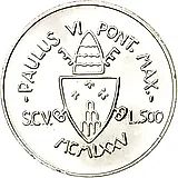 500 лир 1975, Лето Господне [Ватикан]