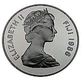 10 долларов 1986, 25 лет Всемирному фонду дикой природы [Фиджи] Proof