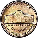 5 центов 1960, Томас Джефферсон [США]